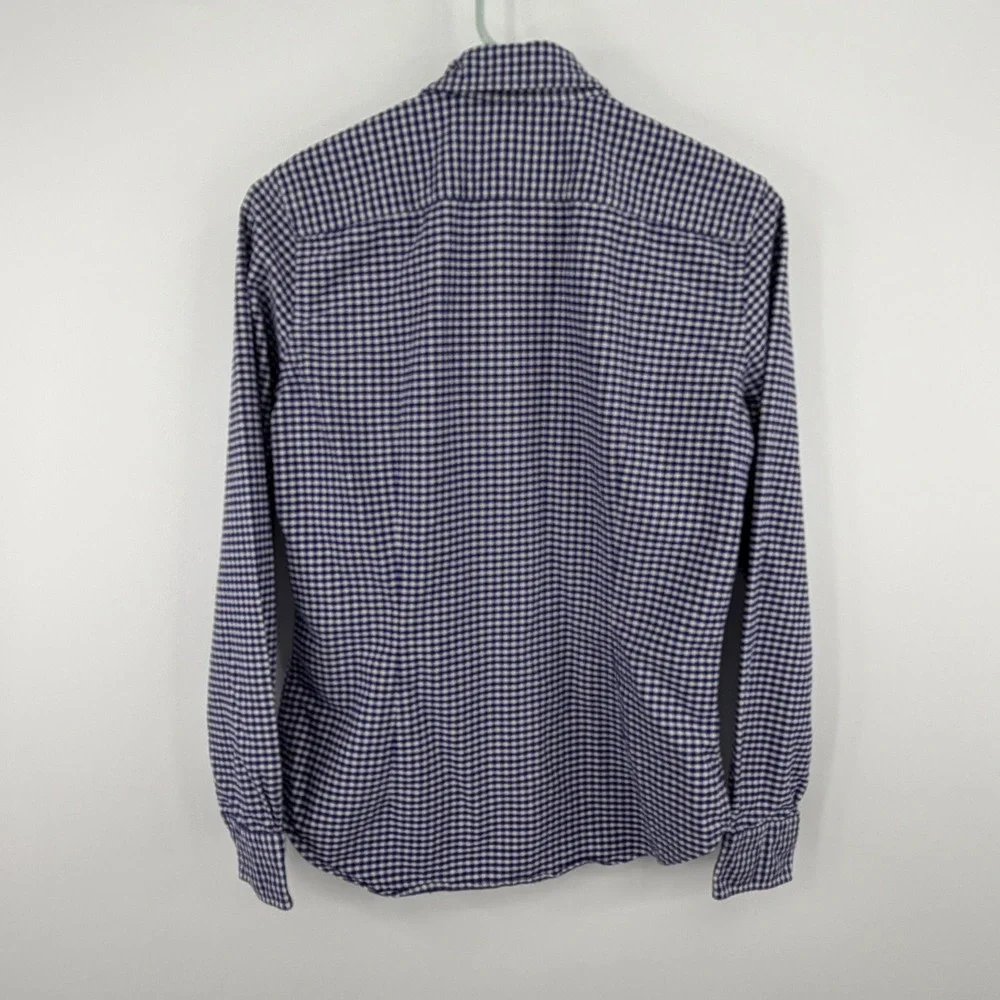 Ralph Lauren Sport Button Down Shirt Kids‎ 8 Blue Gingham Long Sleeve Pony Logo